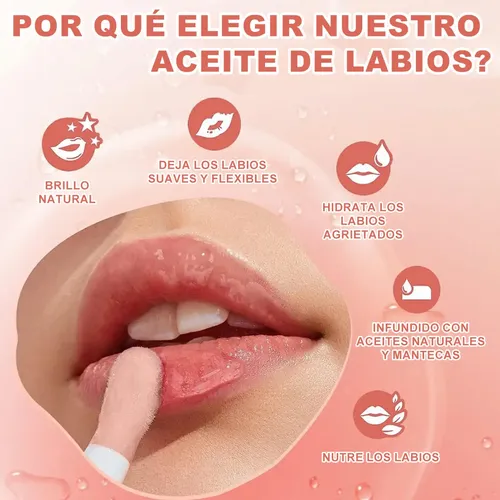 Aceite De Labios Hidratante Lip Gloss Ligera Y Cómoda 5ml