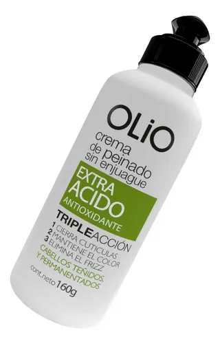 Olio Crema De Peinar Triple Acción S/Enjuague Extra Ácido