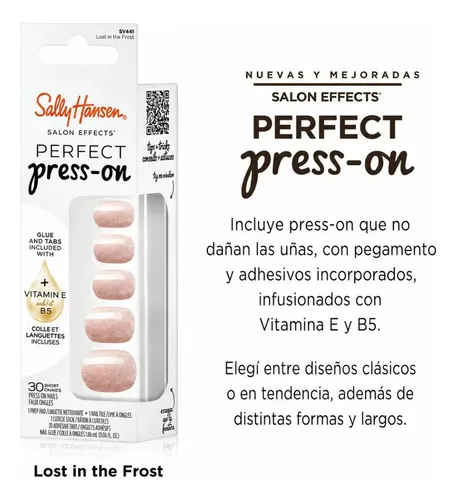 Kit Uñas Postizas Sally Hansen Salon Effects Perfect Press-on