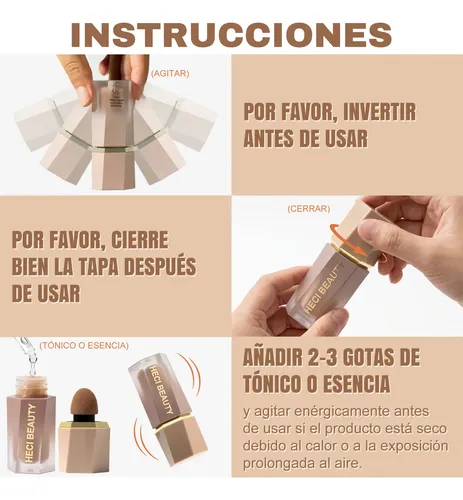 Dúo Rubor Y Bronzer Líquido Heci Beauty 12 Ml