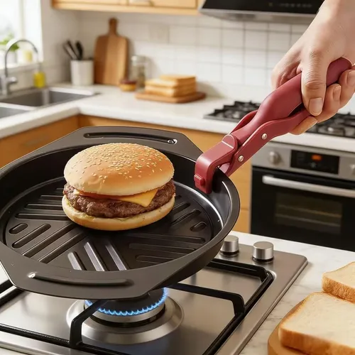 Pinza Agarradora Anticalor Para Bandejas De Cocina X2