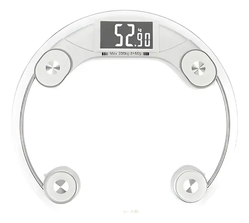 Balanza Circular Vidrio Sensor Personal Electrónica 150 Kg