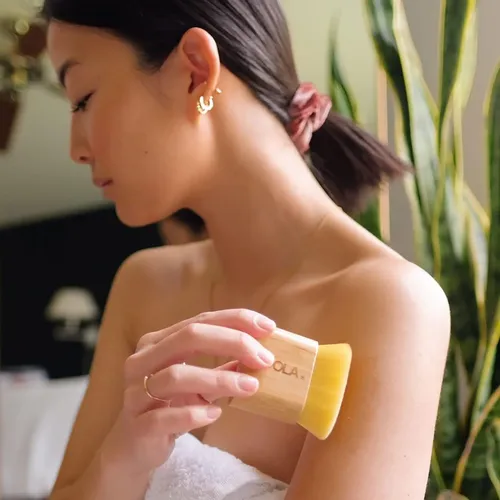 Brocha Kabuki Para Aplicar Autobronceador Sin Sol Coola