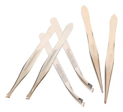Kit De Pinzas Para Pestañas De 6 Piezas: Pinzas Para Cejas D