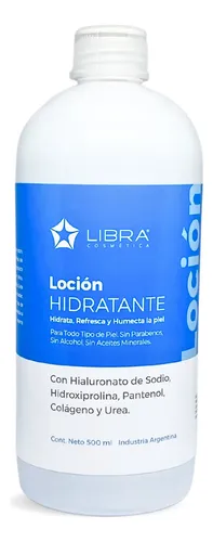 Locion Facial Tonica Hidratante Todo Tipo Piel 500ml Libra