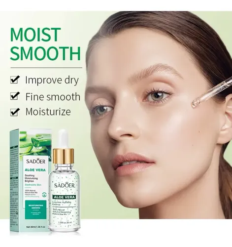 Parches Para Ojeras +serum Facial Aloe Vera Hidratante 30ml