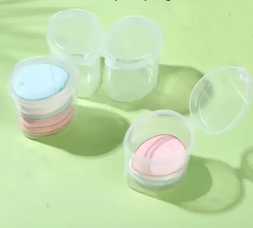 Set X5 Mini Esponjas Para Maquillaje Con Estuche