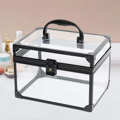 Organizador De Maquillaje Acrílico Con Asa Para Artículos De