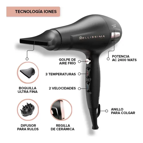 Secador De Pelo Bellissima Italia My Pro P3 3400