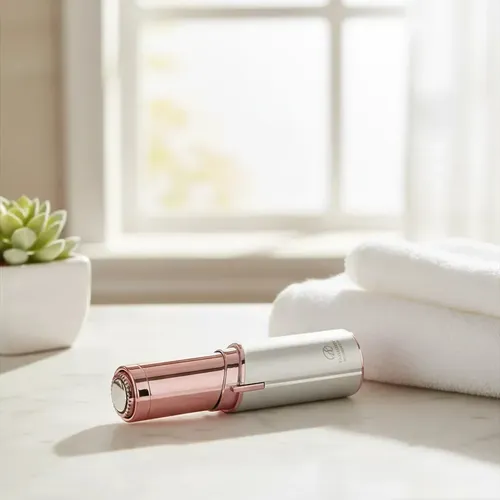 Depiladora facial eléctrica portátil con forma de lápiz labial