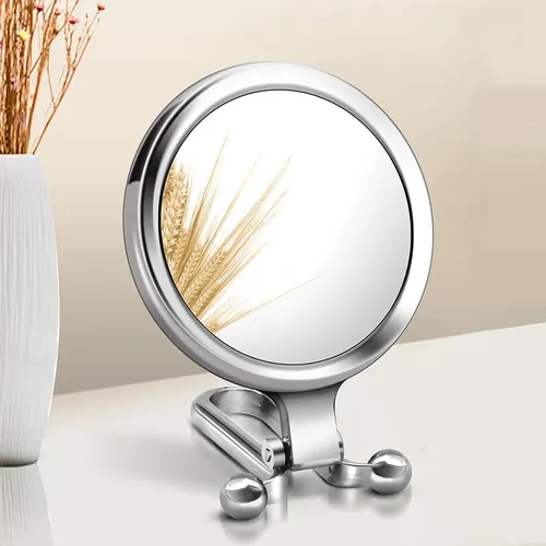 Espejo De Mano Portátil Para Maquillaje Con Luz De Aumento D