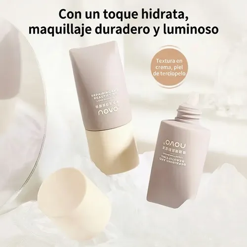 Base Maquillaje Hidrata 30g Sedoso Cubre Ojeras Manchas 01