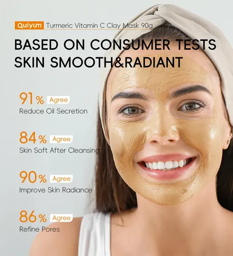 Mascarilla Facial Aclarante Quiyum – Cúrcuma Y Vitamina C
