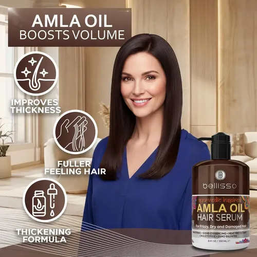 Serum Capilar Bellisso Amla Oil 250ml Anti Frizz Brillo