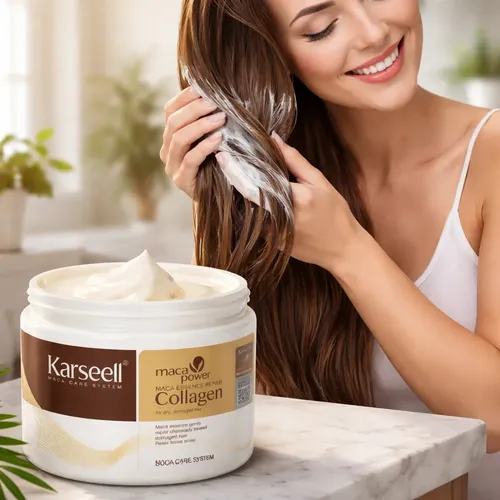 Mascara Capilar Maca Collagen 500ml Hidratacion Cabello