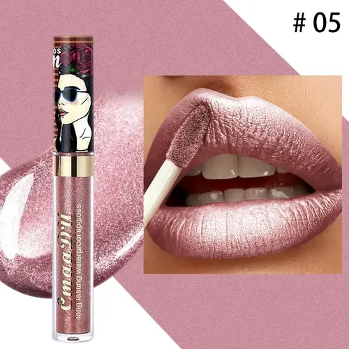 Set 11pcs Brillo Labial Lipgloss Metálico Prueba De Agua