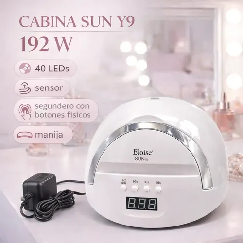 Cabina Sun Y9 40 Leds Uv 192w Uñas Gelificadas Manicura Semi