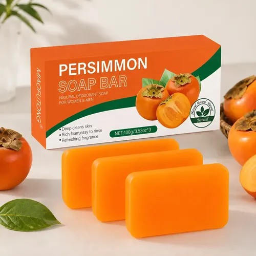 Jabón De Caqui Desodorante Corporal Kit 3 Barras
