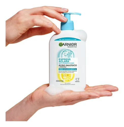 Crema De Limpieza Nutritiva Garnier Antiimperfecciones 250ml