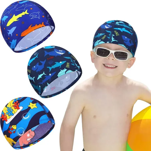 Gorro De Baño Para Niños 3 Piezas Tiburón Delfín…