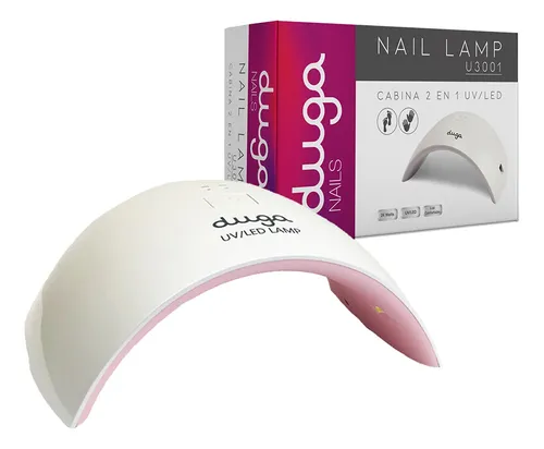 Duga Cabina Para Uñas Manicuria 2 En 1 Led Uv U3001 Rosa 3c