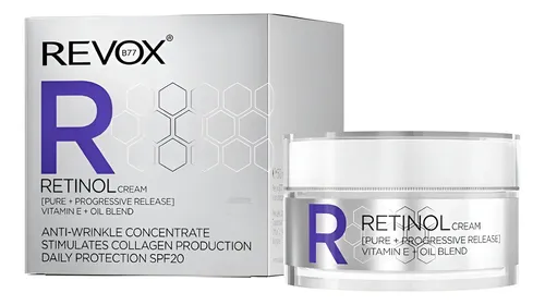 Crema Facial Retinol Colageno Vitamina E Spf 20 X50ml Revox