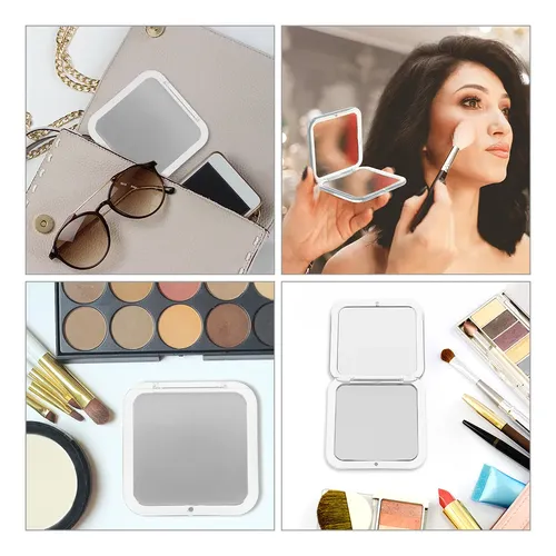 Espejo De Mano Para Maquillaje 1x Y 10x De Aumento