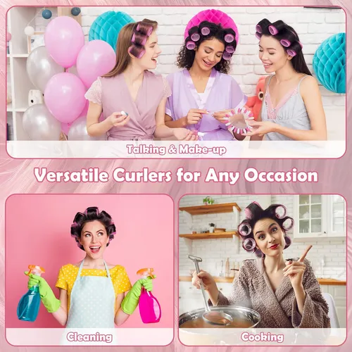 C* Vivantia Paquete De 15 Rulos For El Cabello Con Agarre