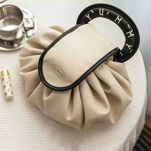 Bolsa De Maquillaje De Viaje Elegante Con Cordón P (bn) Desi Not Specified