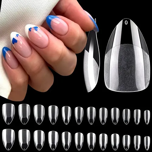 Tips Soft Gel Almendra Cortas Caja X120 Pcs Calidad Premium