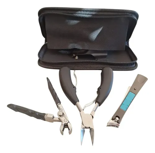 Kit Pedicuria Manicuria Alicate Corta Uñas Profesional +estu