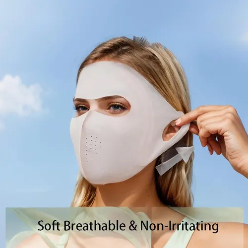 Máscara Facial De Protección Solar Upf 50+ Hdkxbej Para