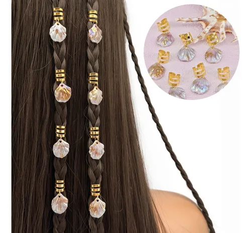 Kit De 10 Accesorios Para Cabello, Anillos Y Pinzas