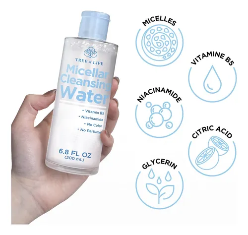 Removedor De Maquillaje Tree Of Life Cleansing Water, 6.8 Fl