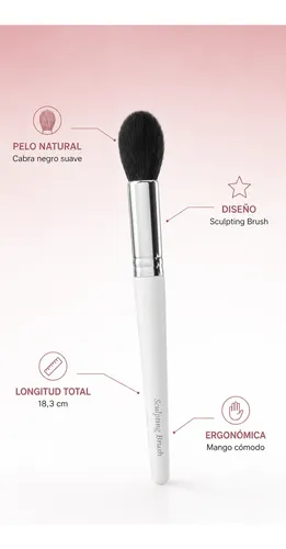 Brocha Maquillaje Contorno En Polvo Natural Melody Scher