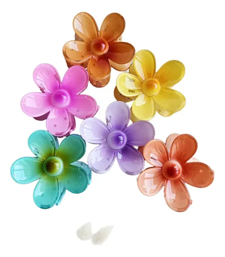 Broche Flor Hawaiana Hibiscus Colores Gancho Pelo Tendencia