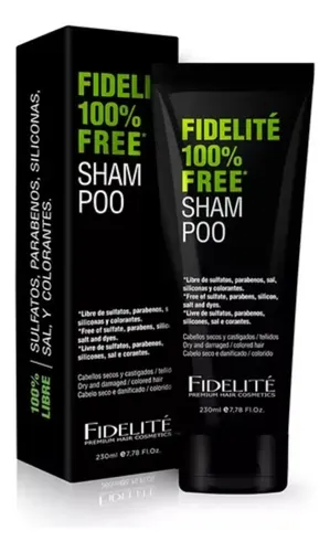 Shampoo 100% Free Sulfatos Siliconas Y Parabenos X230ml Cabellos Secos Fidelite