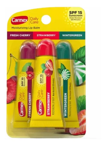 Carmex Tubos Pack X 3 Balsamos Labiales Saborizados