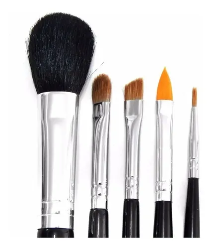 Set Brochas Maquillaje Heburn Kit 509 Para Primario Y Corrector Negro