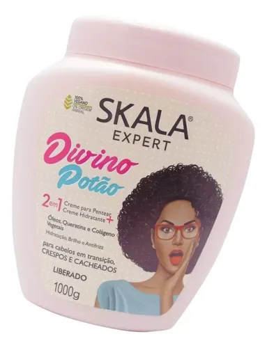 Mascara Divino Potao Crema Peinar Rulos Skala Vegana X1000g