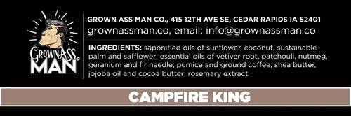 Barra Corporal Grown Ass Man Co. Campfire King (grueso)