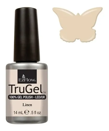 Esmalte Semipermanente Trugel Ezflow Creme Uñas Manicura Color Linen