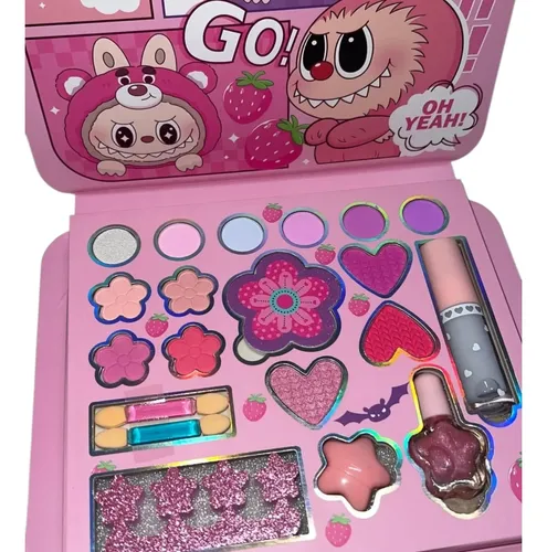 Paleta O Kit Estuche De Maquillaje Labubu Para Niña Spa