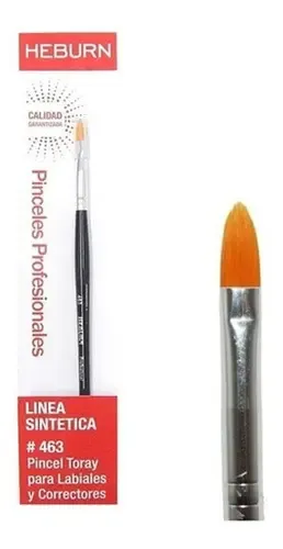 Pincel Maquillaje Heburn Corrector Pelo Sintético Modelo 463 Negro