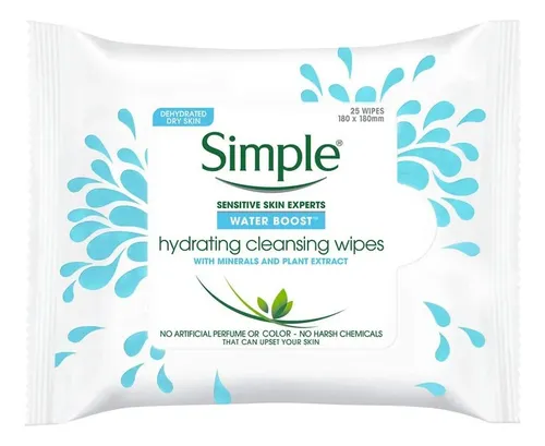 Toallitas Limpiadoras Hidratantes Water Boost