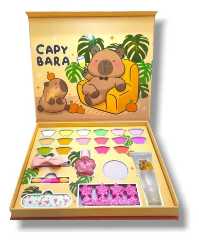 Paleta O Kit Estuche De Maquillaje Spa Capibara Para Niña