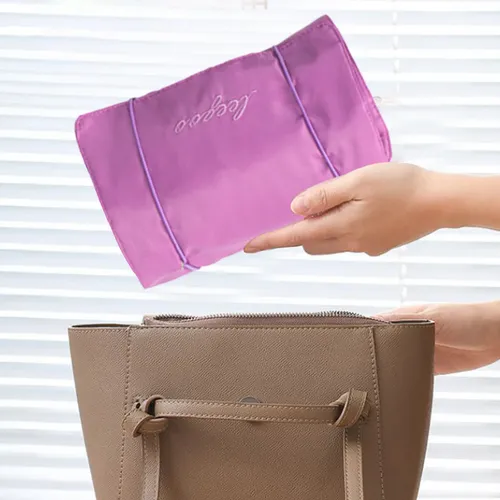 Bolsa De Maquillaje Enrollable En Forma De C Para Colgar,