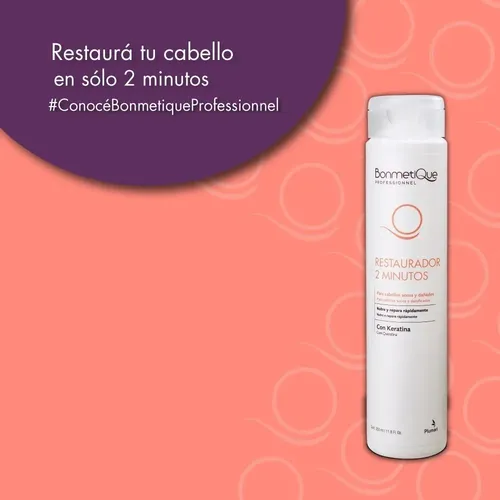 Restaurador 2 Minutos Con Keratina X 350 Ml – Bonmetique