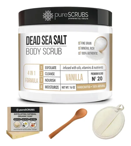 Exfoliante Corporal Purescrubs Sal Mar Muerto Vainilla 473ml