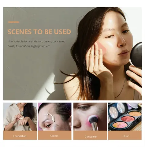 10 Uds. Almohadillas Faciales Cuadradas Para Maquillaje